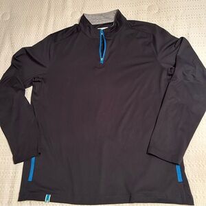 Chubbies Black and Blue Zip Pullover‎